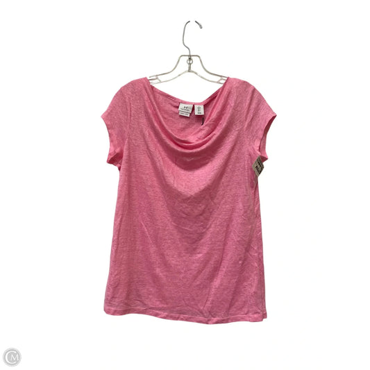 Top Short Sleeve Designer By Halston In Pink, Size: S