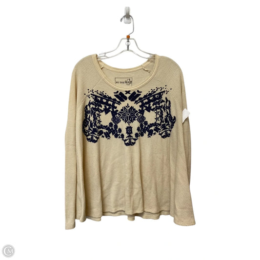 Top Long Sleeve By We The Free In Cream, Size: M
