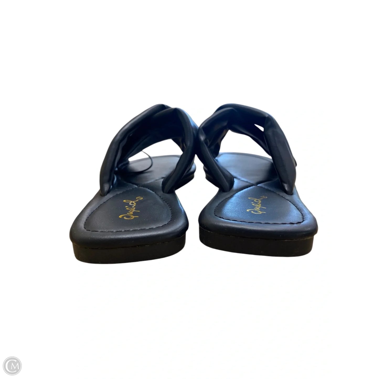 Sandals Flats By Qupid In Black, Size: 6