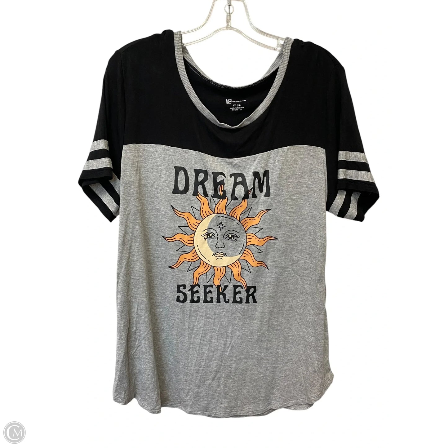 Top Short Sleeve By No Boundaries In Grey, Size: Xxl