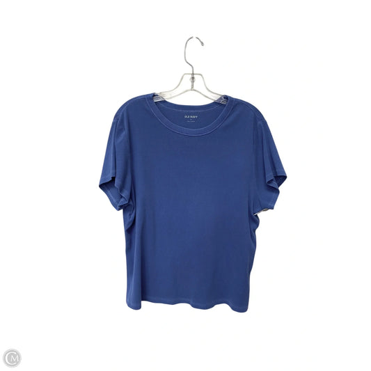 Top Short Sleeve Basic By Old Navy In Blue, Size: 2x