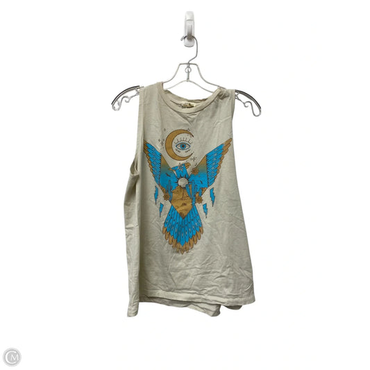 Top Sleeveless By Clothes Mentor In Cream, Size: S