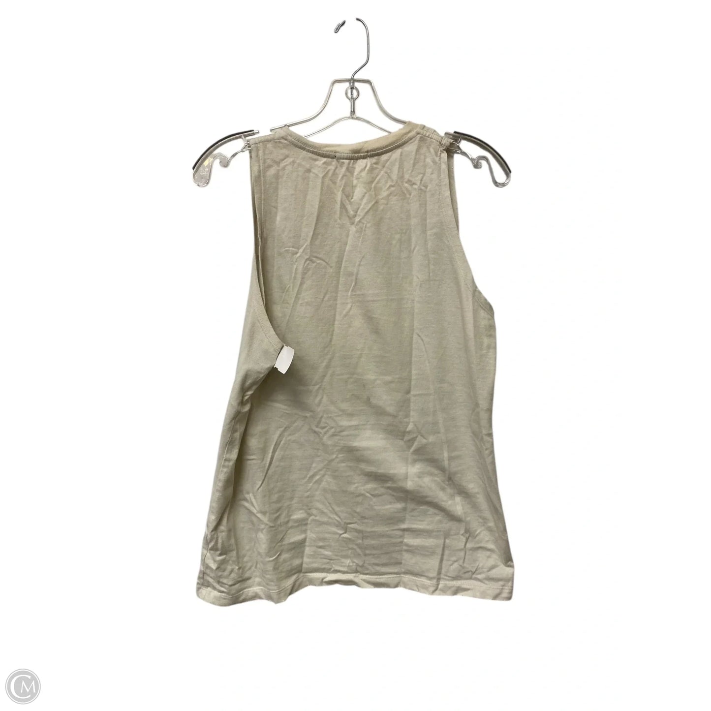 Top Sleeveless By Clothes Mentor In Cream, Size: S