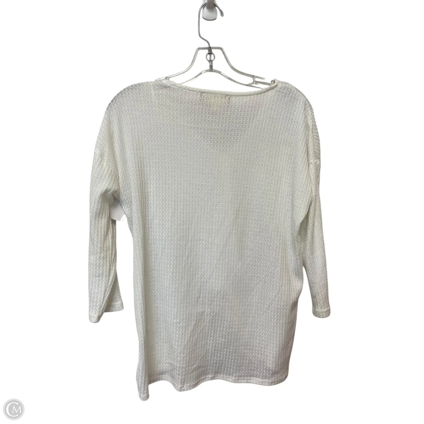 Top Long Sleeve By Pink Rose In White, Size: S