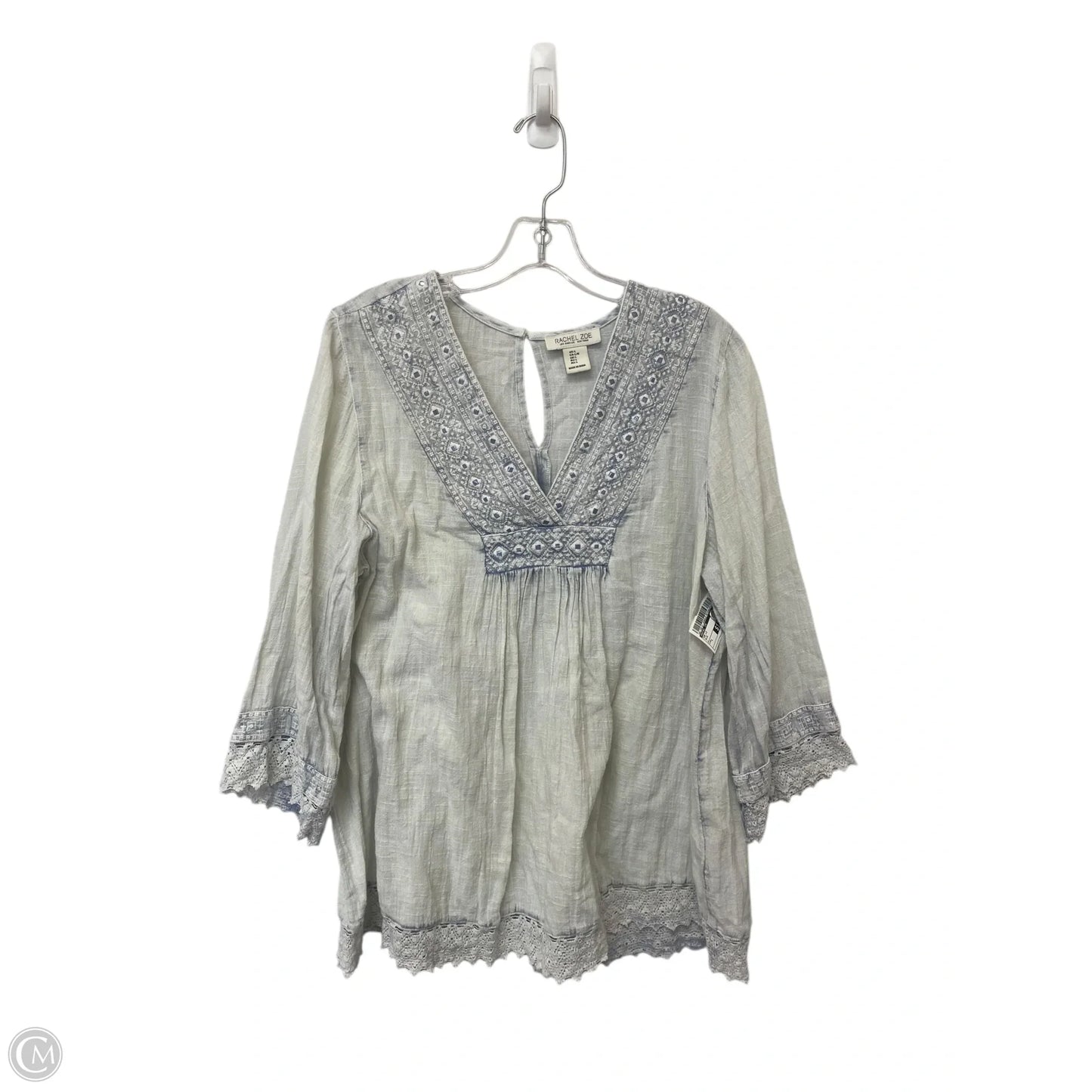Top Long Sleeve By Rachel Zoe In Blue, Size: L