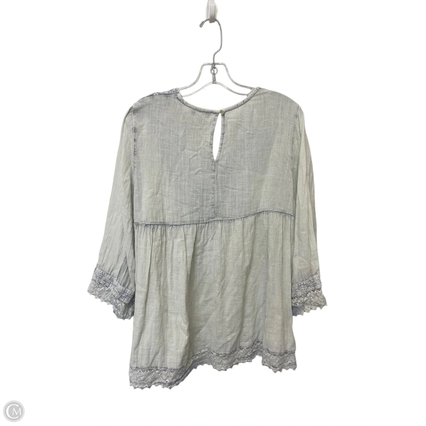 Top Long Sleeve By Rachel Zoe In Blue, Size: L