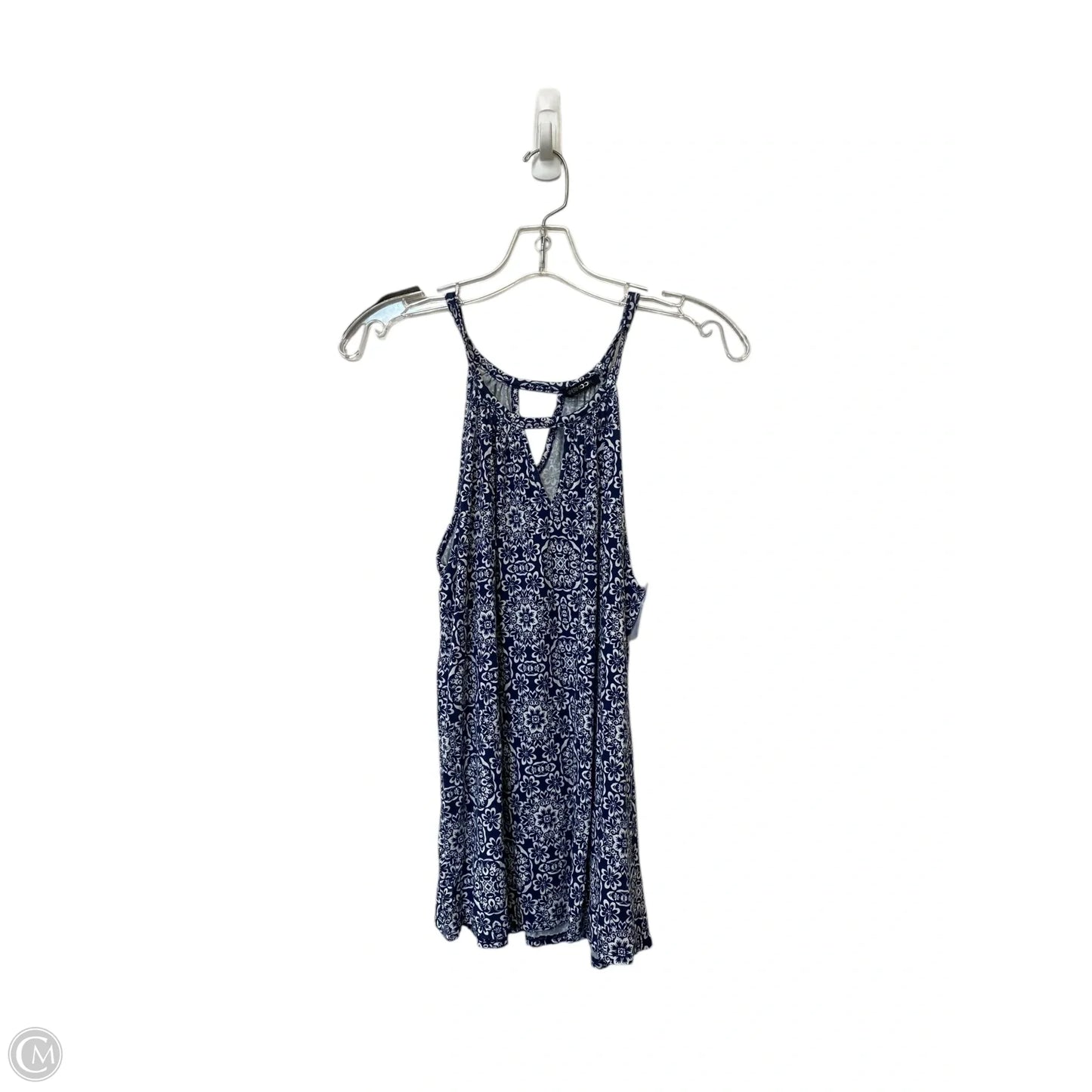 Top Sleeveless By Papermoon In Blue, Size: M