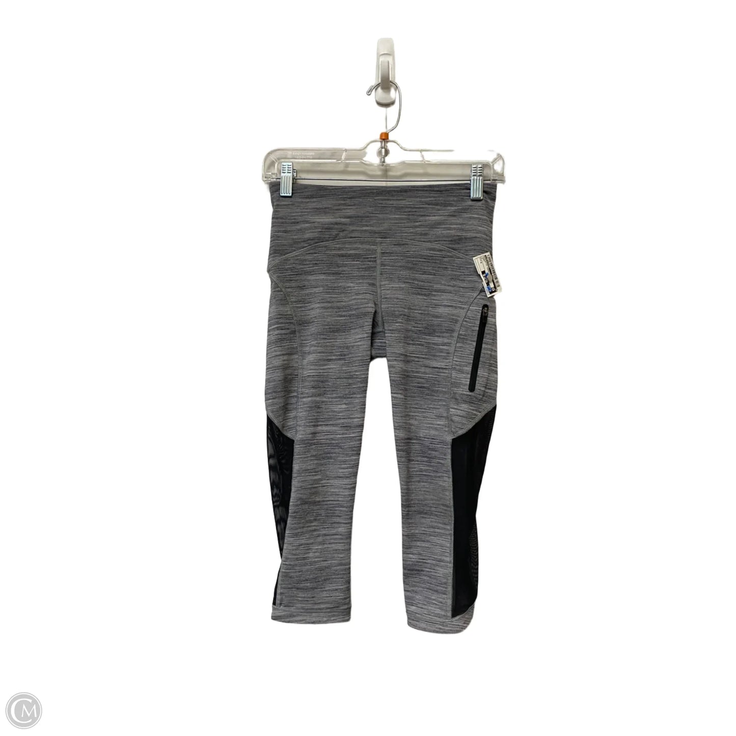 Athletic Capris By Lululemon In Grey, Size: 4