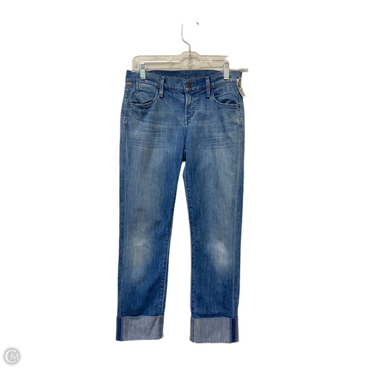 Jeans Cropped By Citizens Of Humanity In Blue Denim, Size: 0