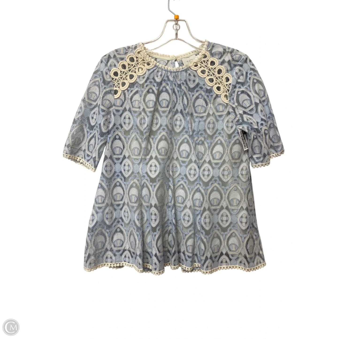 Top Short Sleeve By Hd In Paris In Blue, Size: 6