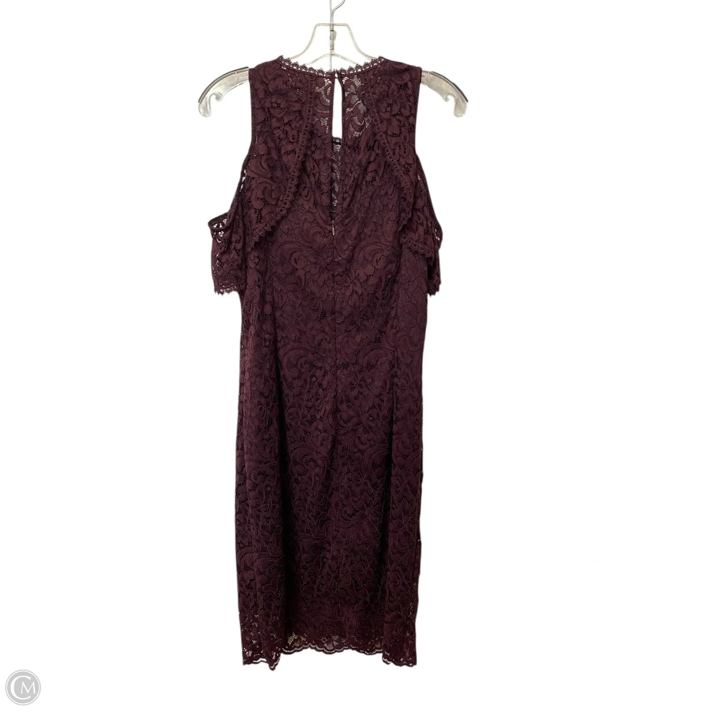 Dress Party Midi By White House Black Market In Maroon, Size: 12
