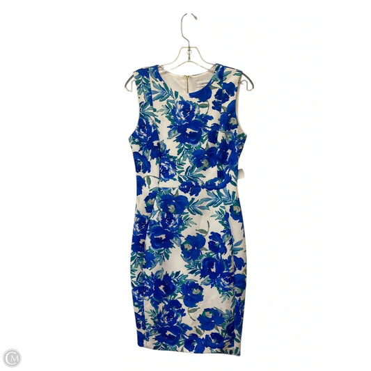 Dress Work By Calvin Klein In Blue, Size: 8