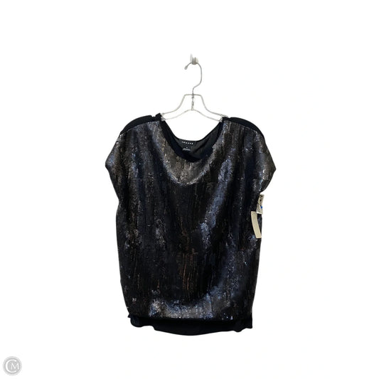 Top Short Sleeve By Trouve In Silver, Size: M