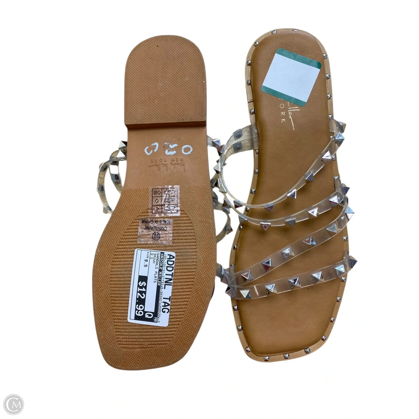 Sandals Flats By Nicole Miller In Brown, Size: 9.5