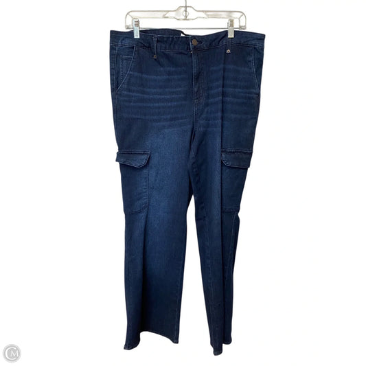 Jeans Boyfriend By Time And Tru In Blue Denim, Size: 18