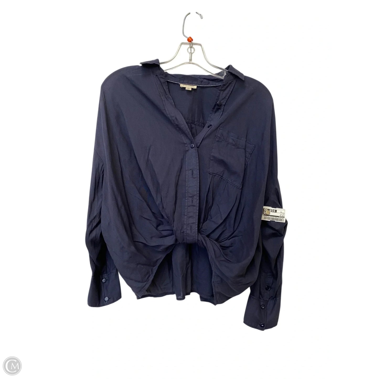 Top Long Sleeve By Pilcro In Silver, Size: Xs