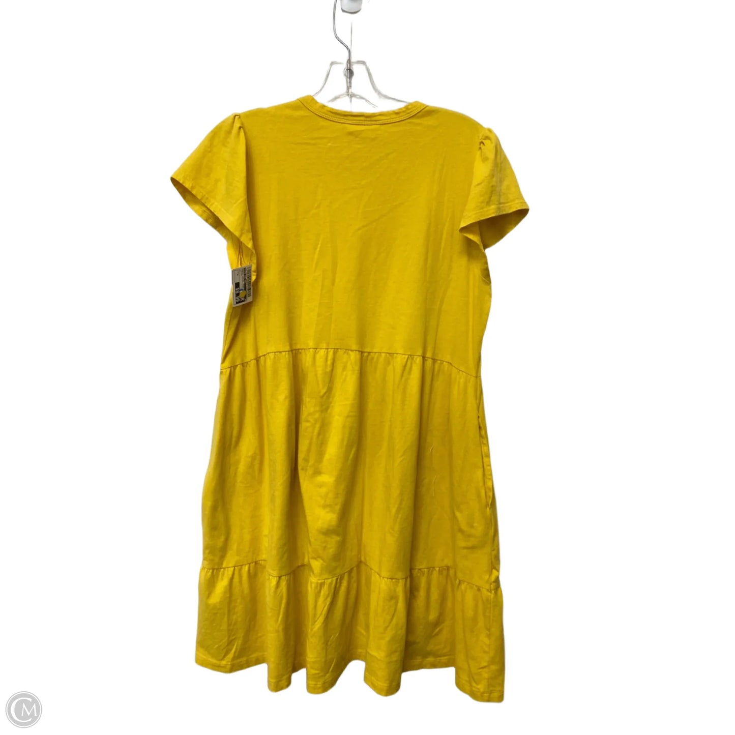Dress Casual Short By Time And Tru In Yellow, Size: M