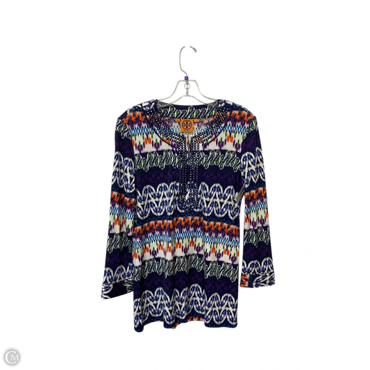 Top Long Sleeve Designer By Tory Burch In Multi-colored, Size: L