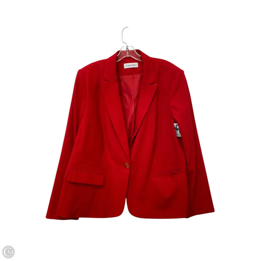 Blazer By Calvin Klein In Red, Size: 2x