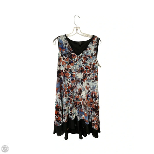 Dress Casual Short By Simply Vera In Black & Red, Size: Lp