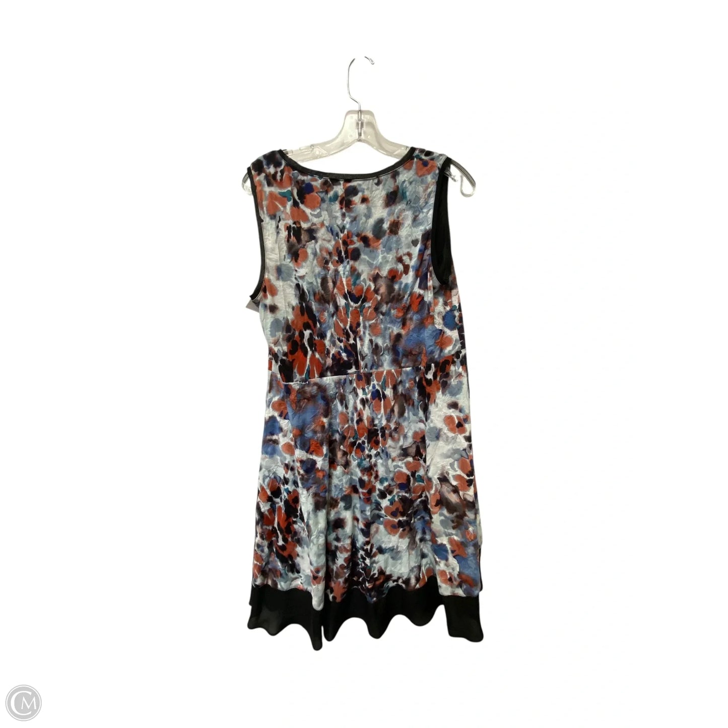 Dress Casual Short By Simply Vera In Black & Red, Size: Lp