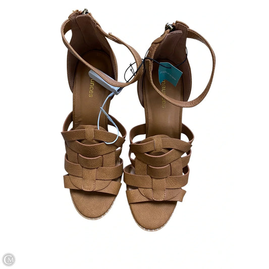 Shoes Heels Block By Maurices In Tan, Size: 8.5