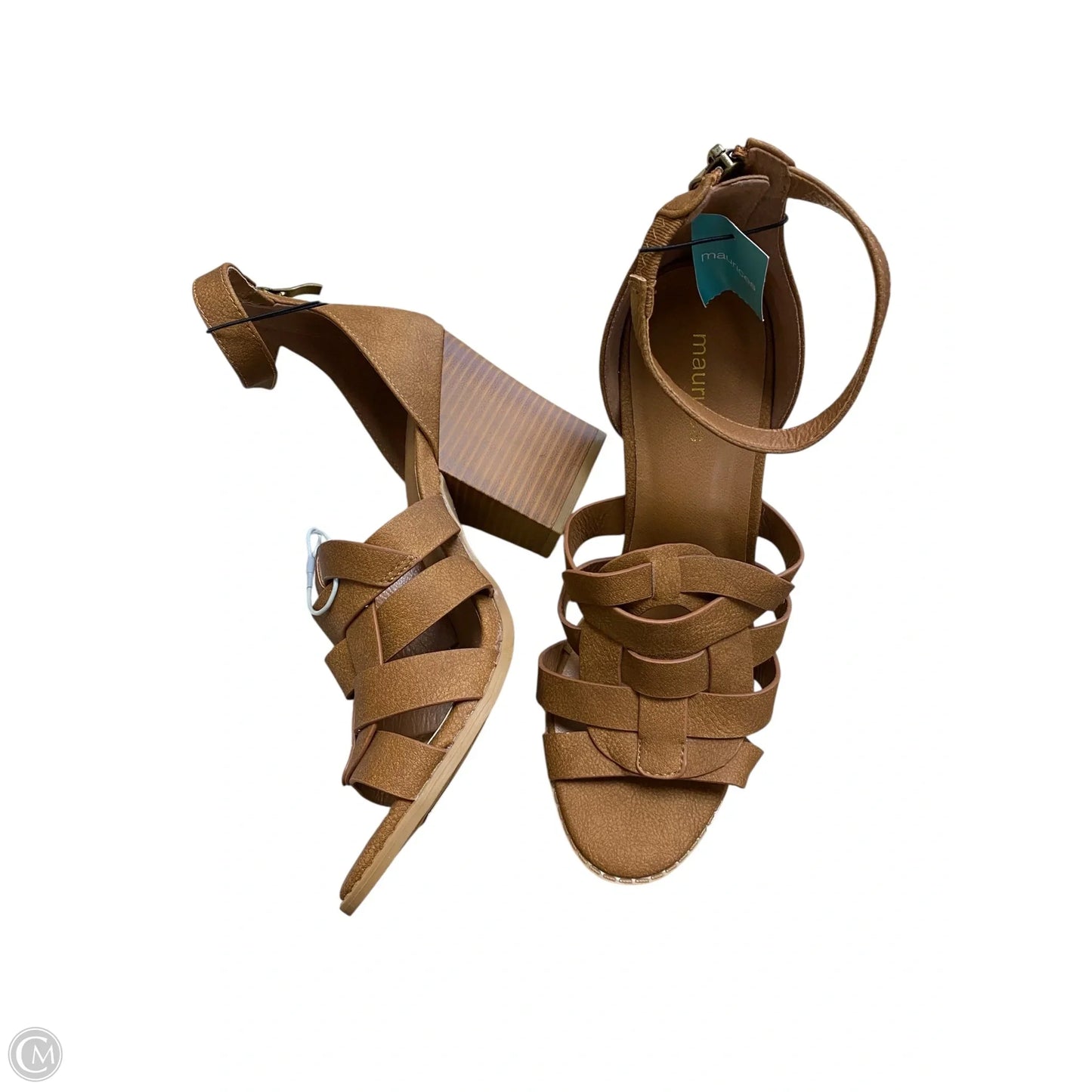 Shoes Heels Block By Maurices In Tan, Size: 8.5