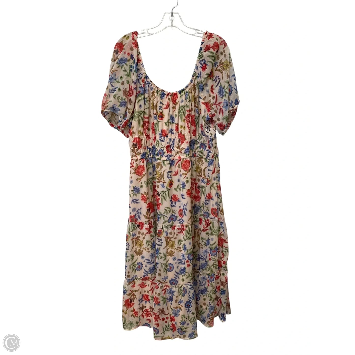 Dress Casual Short By Cmf In Floral Print, Size: 2x