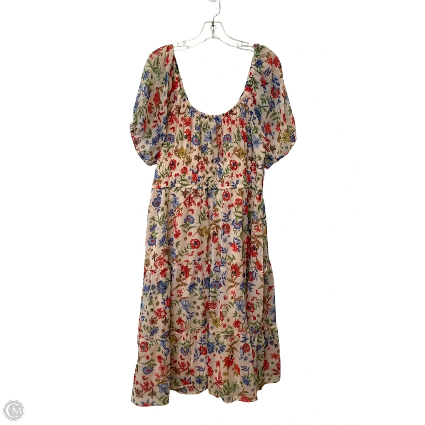 Dress Casual Short By Cmf In Floral Print, Size: 2x