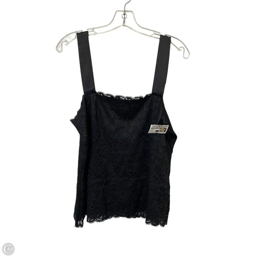 Tank Top By Coldwater Creek In Black, Size: L