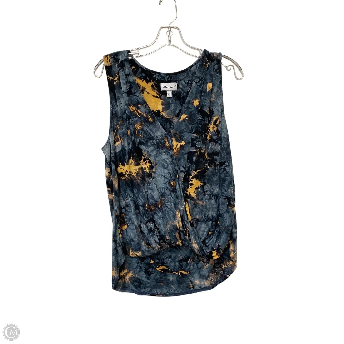 Top Sleeveless Basic By Veronica M In Tie Dye Print, Size: L
