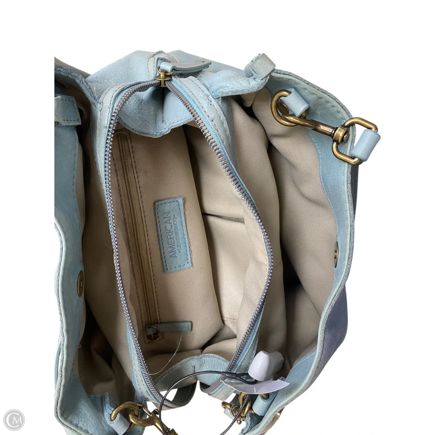 Handbag Leather By Clothes Mentor, Size: Medium