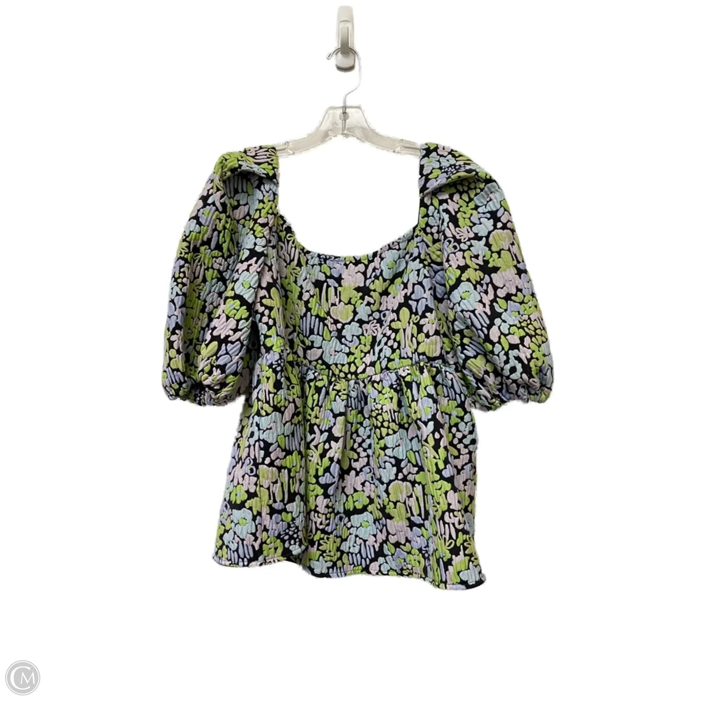 Top Short Sleeve By Cmb In Floral Print, Size: S