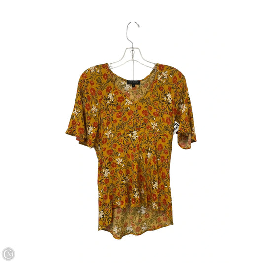 Top Short Sleeve By Rachel Zoe In Floral Print, Size: S