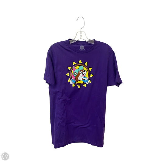 Top Short Sleeve By Cme In Purple, Size: M