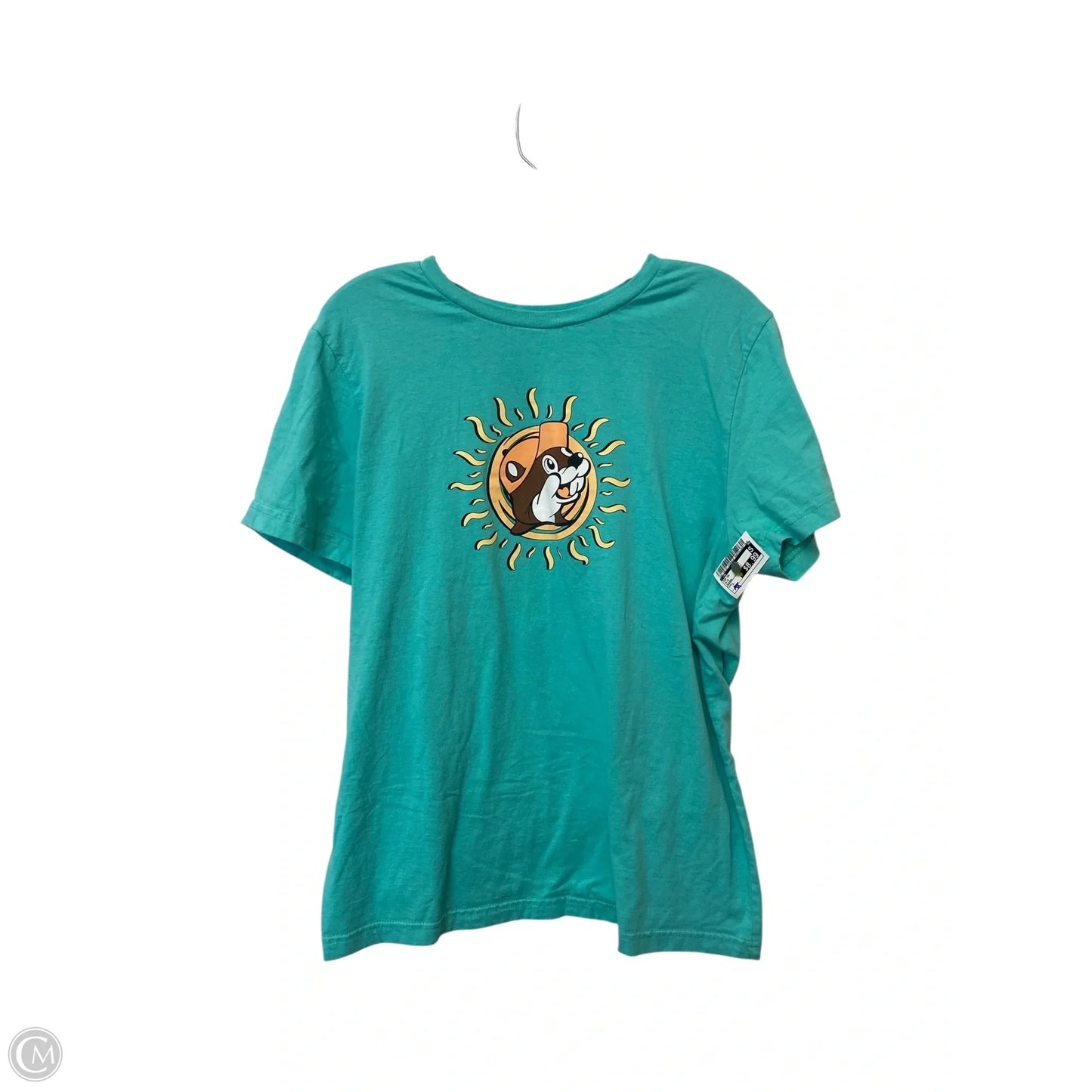 Top Short Sleeve By Cme In Blue, Size: L