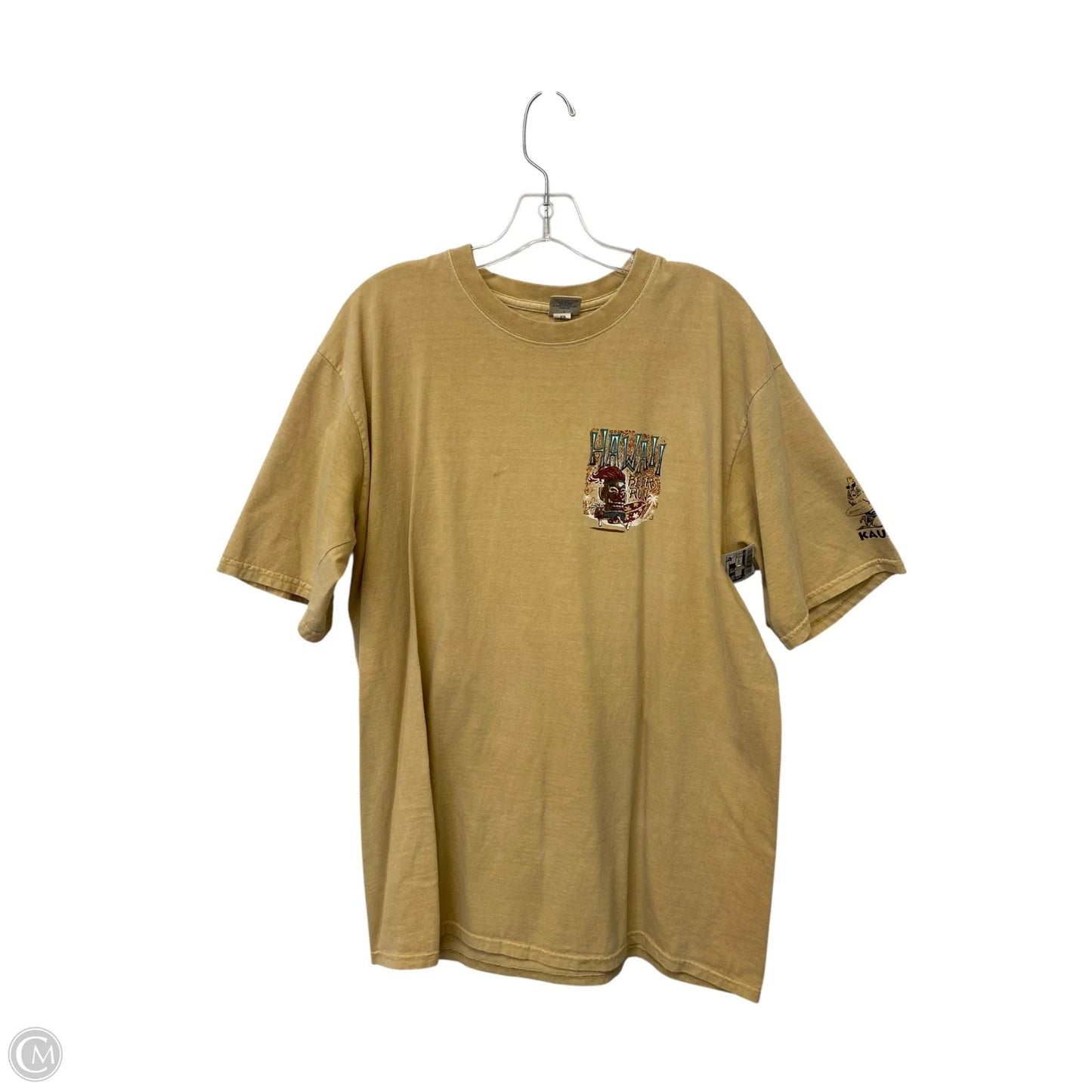 Top Short Sleeve By Cme In Nautical Print, Size: L