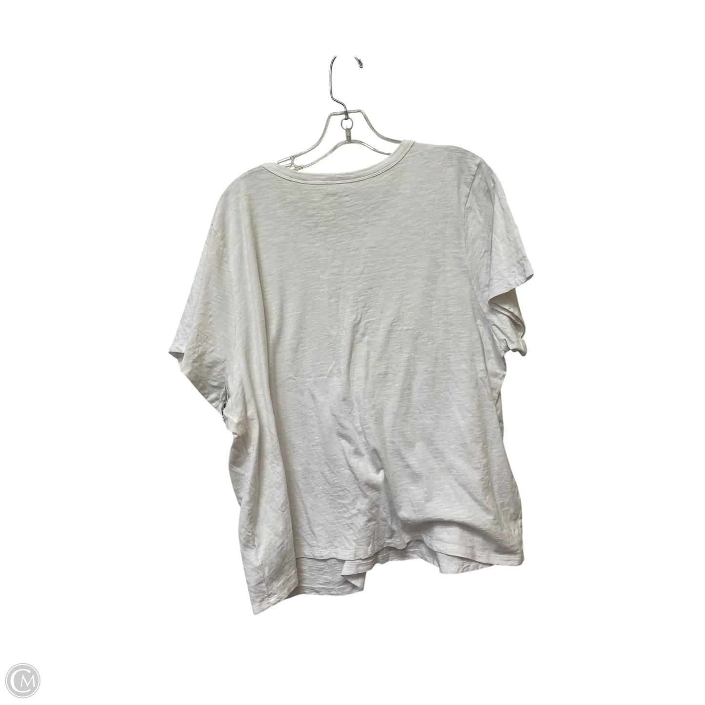 Top Short Sleeve Basic By Old Navy In White, Size: 2x