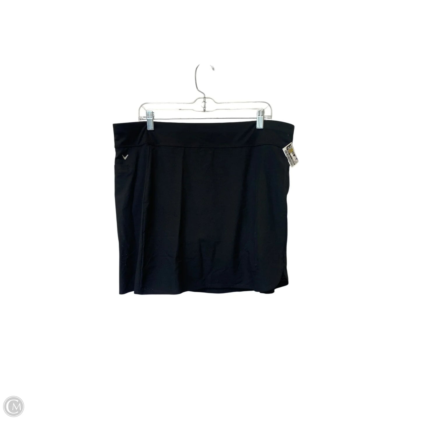 Athletic Skort By Callaway In Black, Size: Xxl