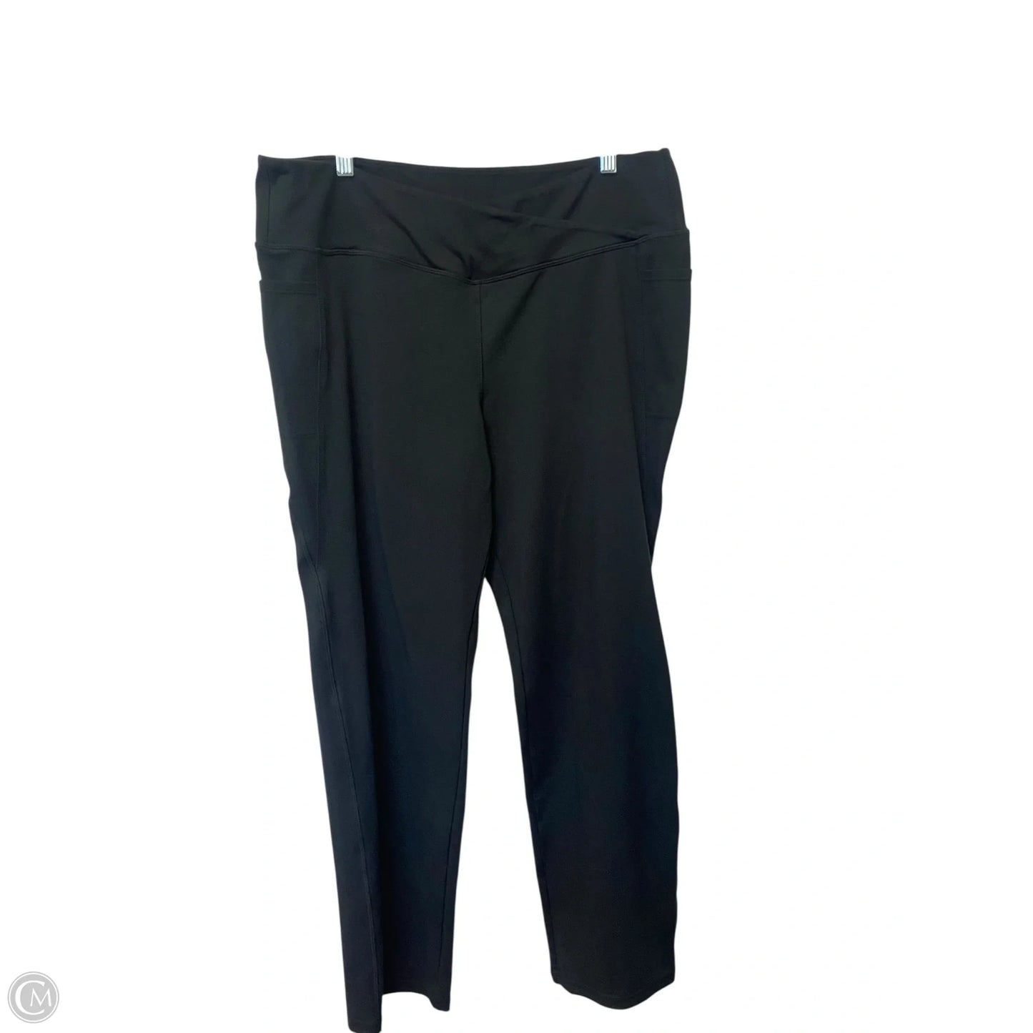 Athletic Leggings By Avia In Black, Size: 3x