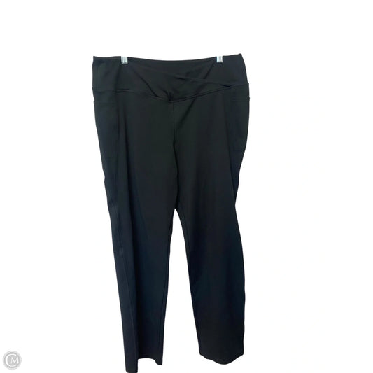 Athletic Leggings By Avia In Black, Size: 3x
