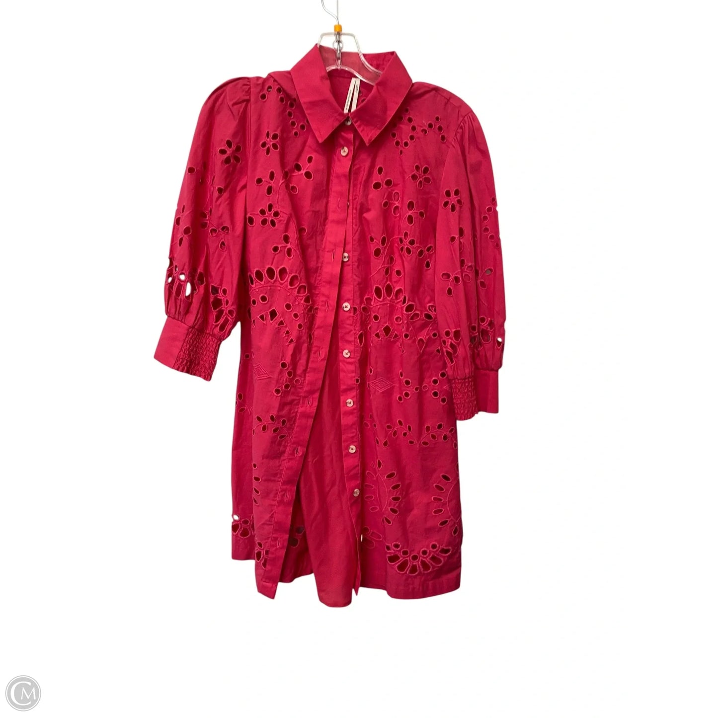 Dress Casual Midi By Anthropologie In Pink, Size: S