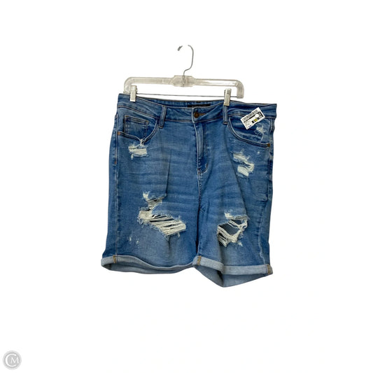 Shorts By Judy Blue In Blue Denim, Size: 1x