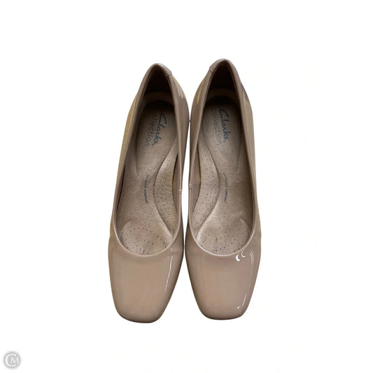 Shoes Heels Block By Clarks In Tan, Size: 6.5