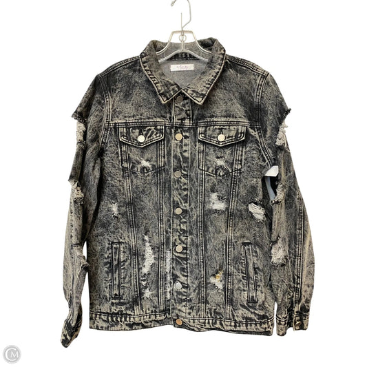 Jacket Denim By Cme In Black, Size: L
