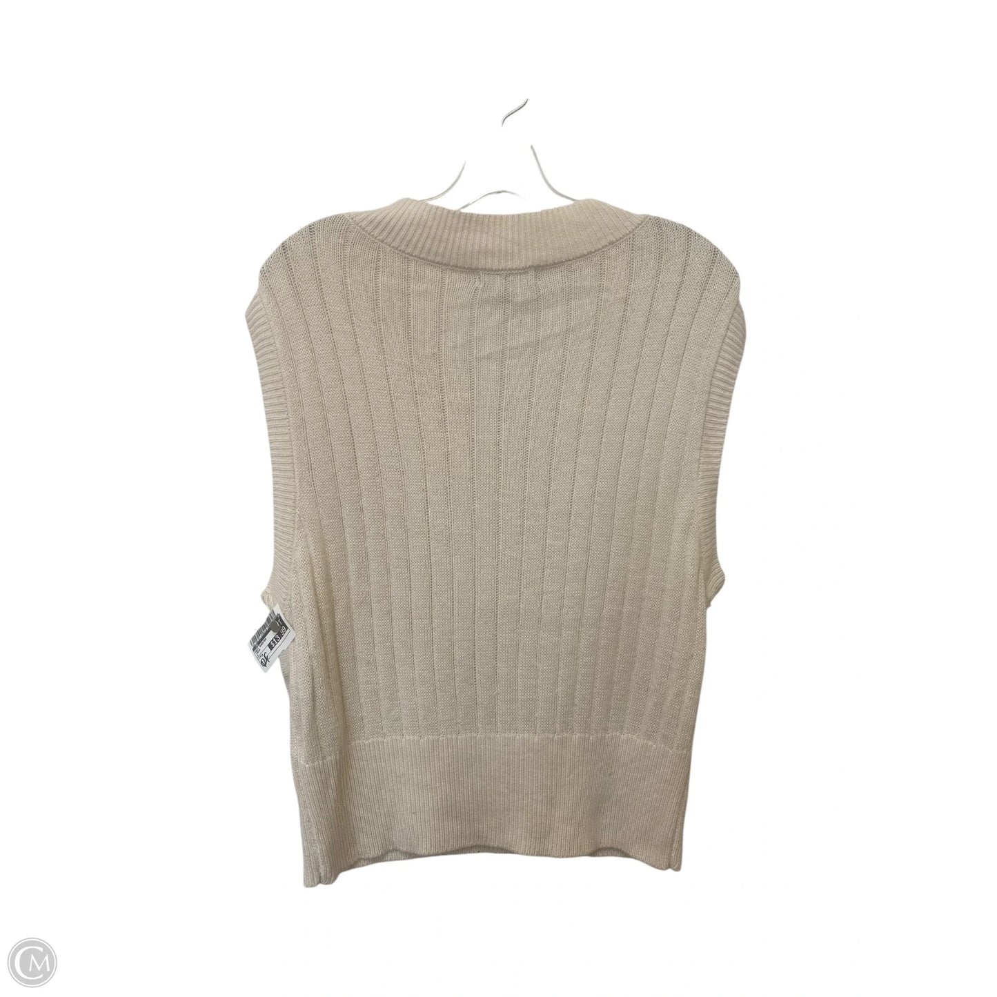 Vest Sweater By Cme In Cream, Size: M