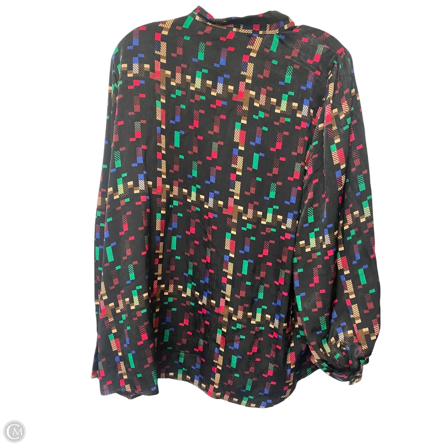 Top Long Sleeve By Investments In Snakeskin Print, Size: 2x