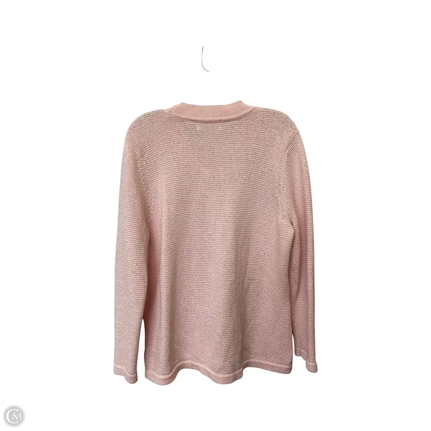 Sweater By Liz Claiborne In Pink, Size: L