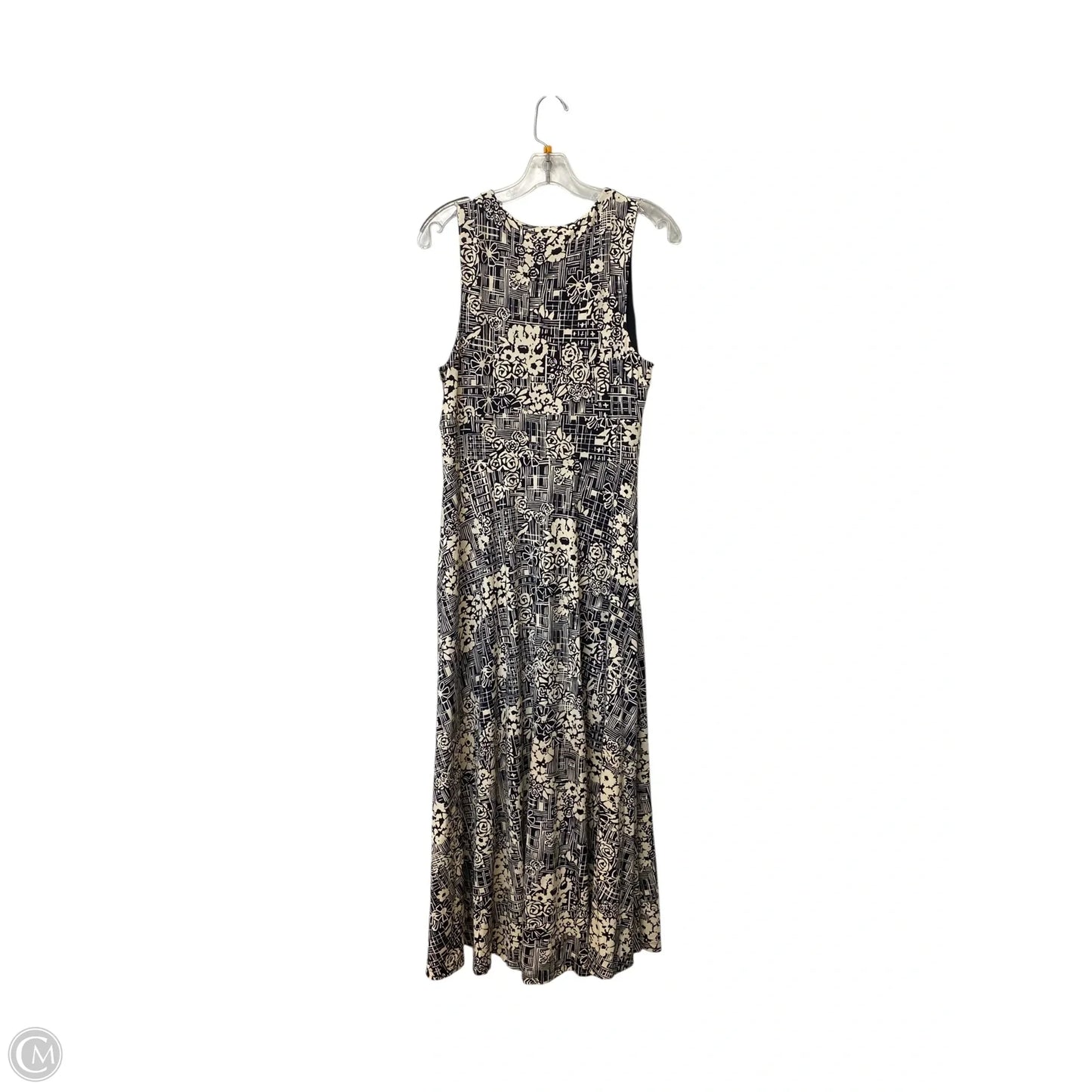 Dress Casual Maxi By Maeve In Black & Cream, Size: L