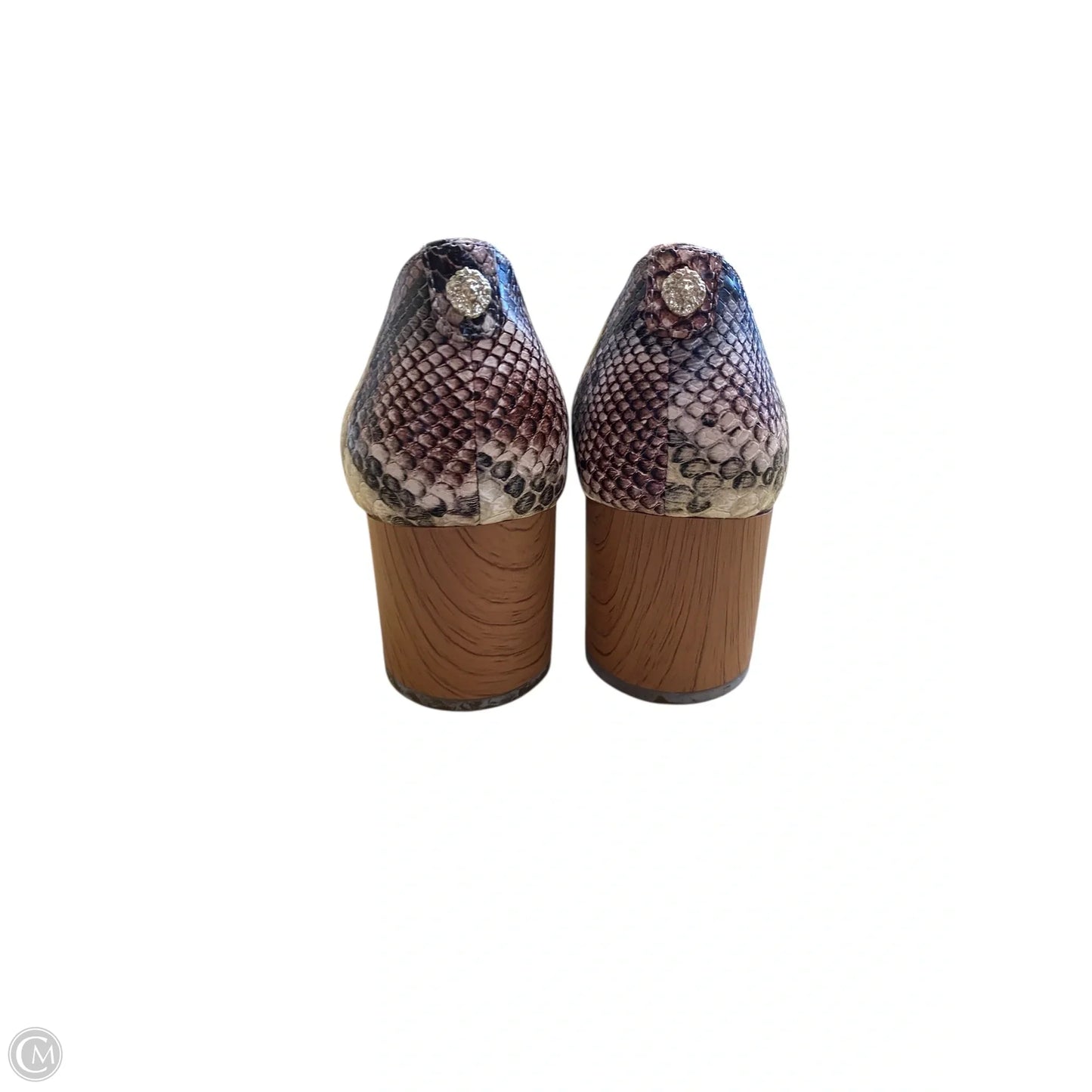 Shoes Heels Block By Anne Klein In Snakeskin Print, Size: 5.5
